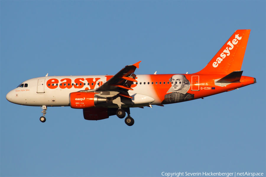 easyJet Airbus A319-111 (G-EZBI) | Photo 190127