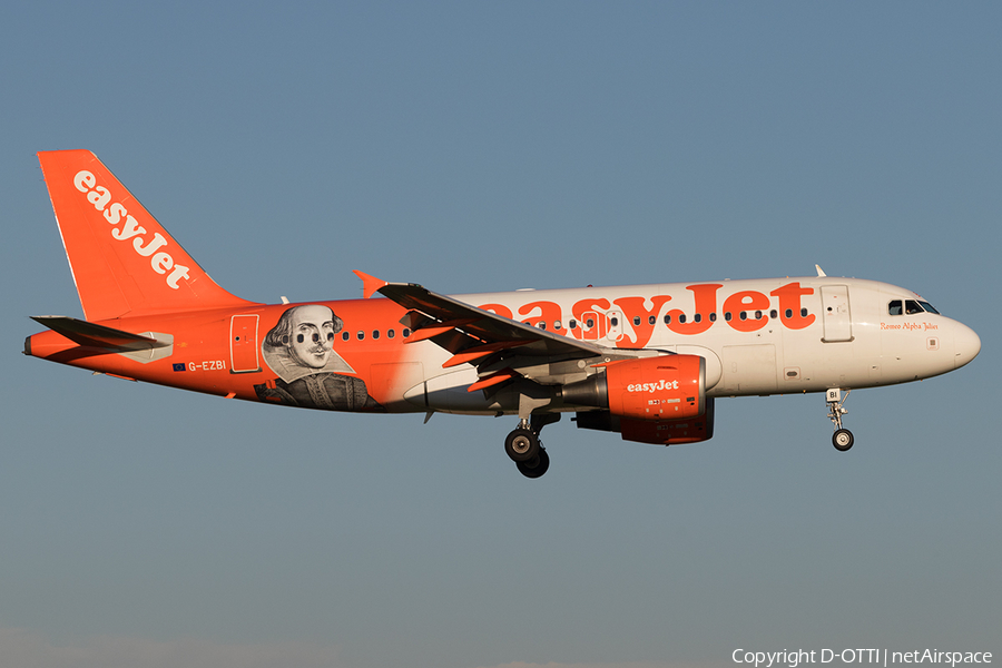 easyJet Airbus A319-111 (G-EZBI) | Photo 609361