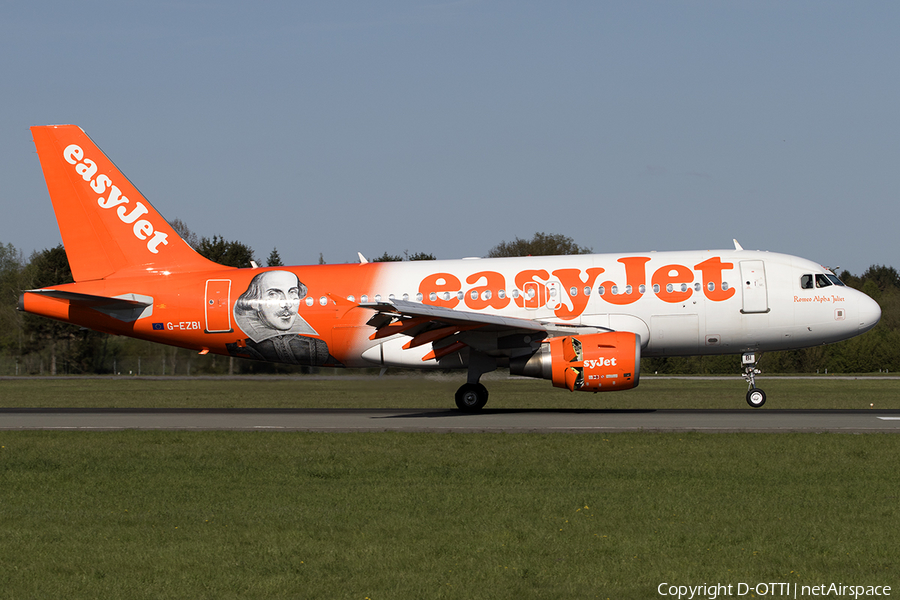 easyJet Airbus A319-111 (G-EZBI) | Photo 554438