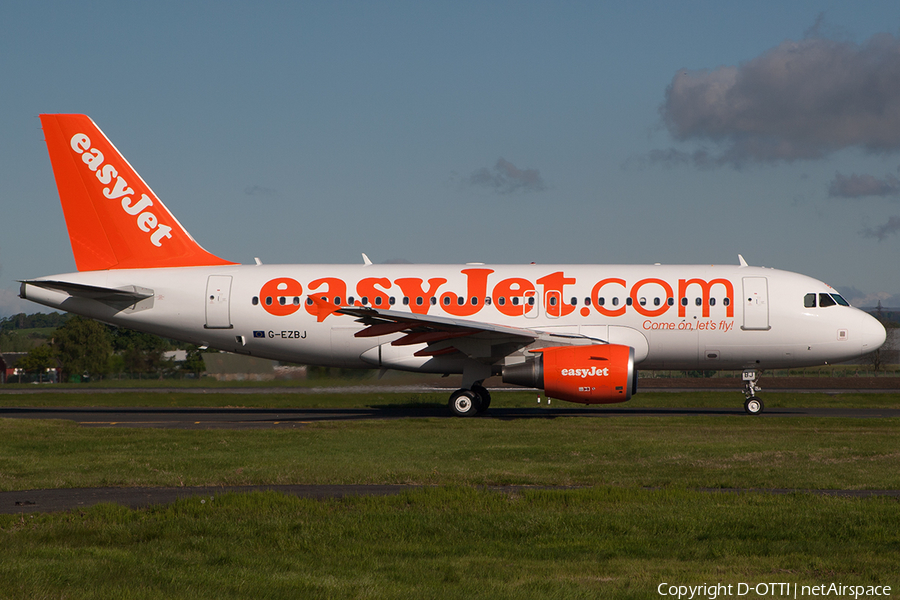 easyJet Airbus A319-111 (G-EZBJ) | Photo 200706
