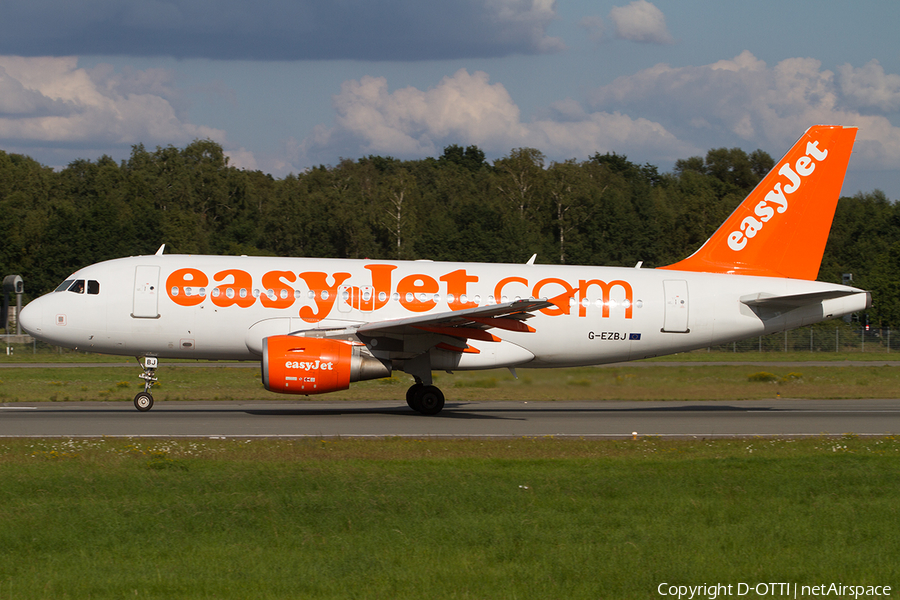 easyJet Airbus A319-111 (G-EZBJ) | Photo 514311