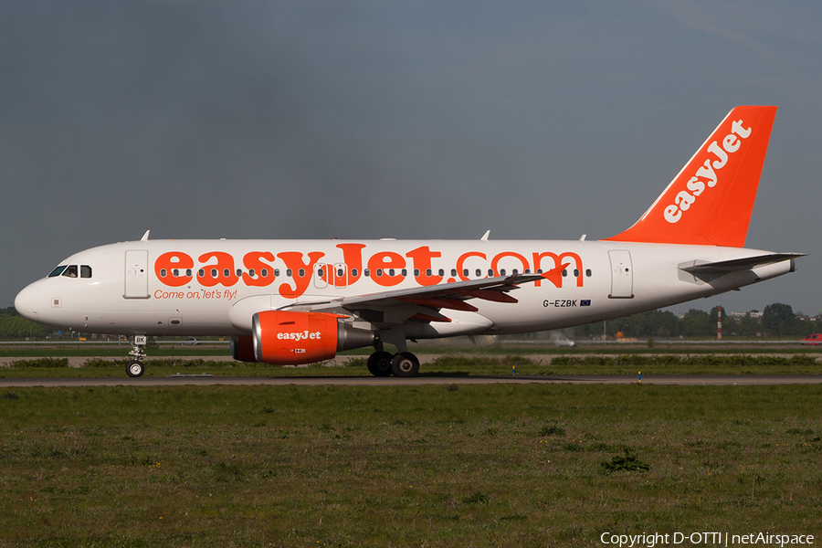 easyJet Airbus A319-111 (G-EZBK) | Photo 199617