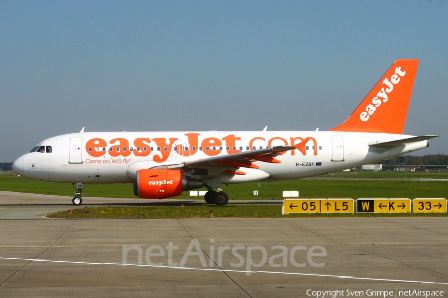 easyJet Airbus A319-111 (G-EZBK) | Photo 16138