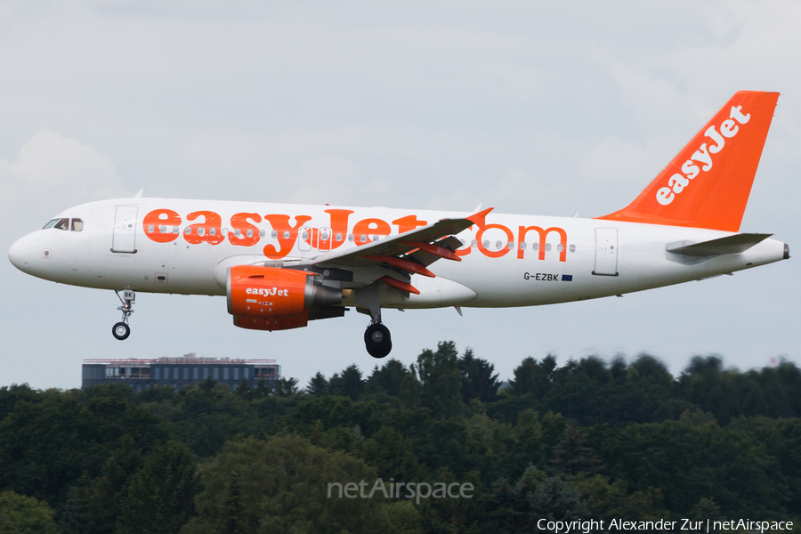 easyJet Airbus A319-111 (G-EZBK) | Photo 177308