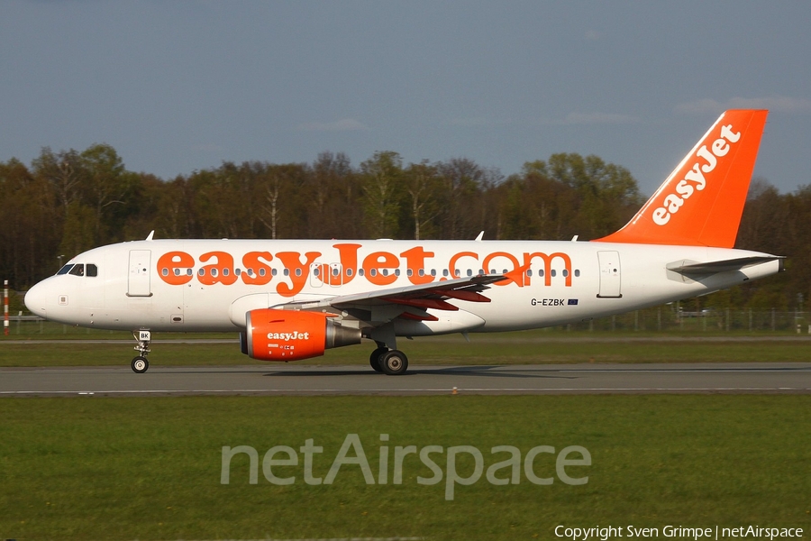easyJet Airbus A319-111 (G-EZBK) | Photo 304839