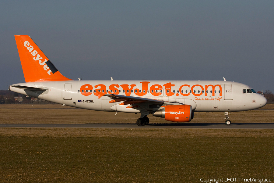 easyJet Airbus A319-111 (G-EZBL) | Photo 272058