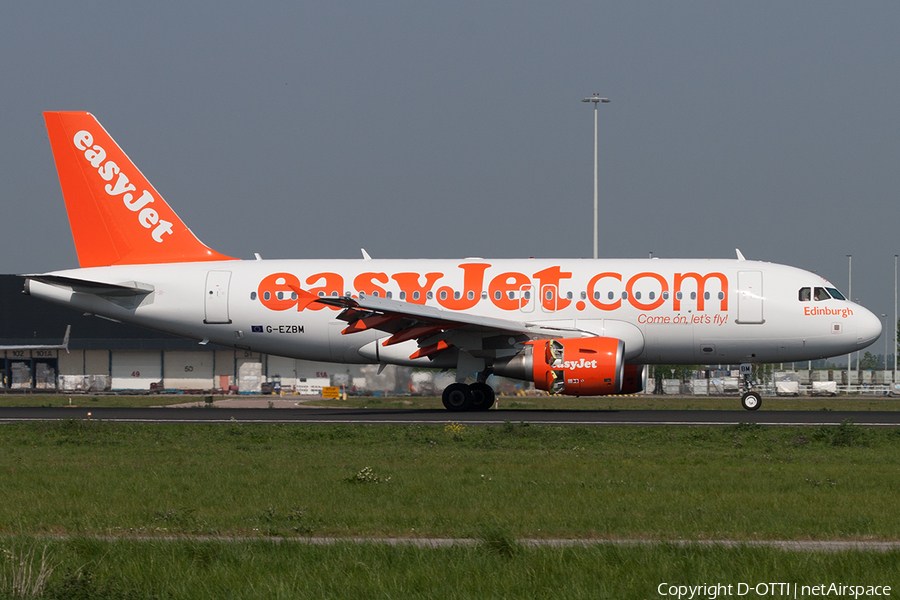 easyJet Airbus A319-111 (G-EZBM) | Photo 199058