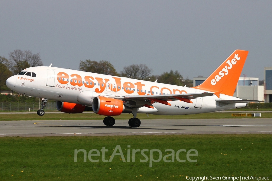 easyJet Airbus A319-111 (G-EZBM) | Photo 17809