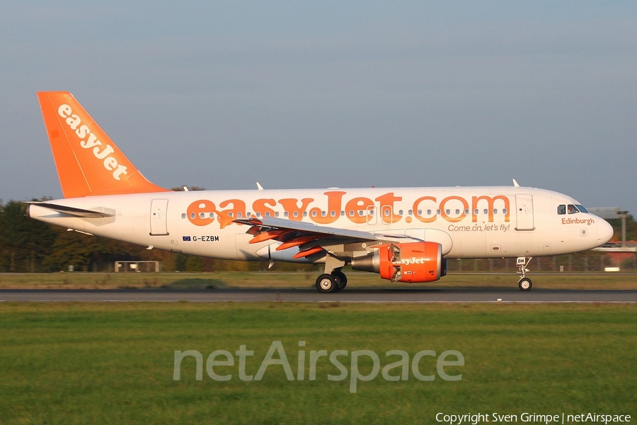 easyJet Airbus A319-111 (G-EZBM) | Photo 33516