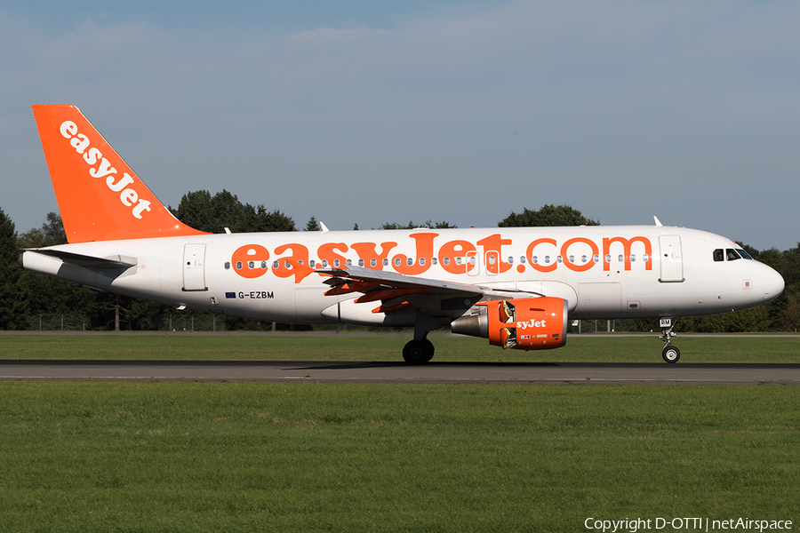easyJet Airbus A319-111 (G-EZBM) | Photo 620244
