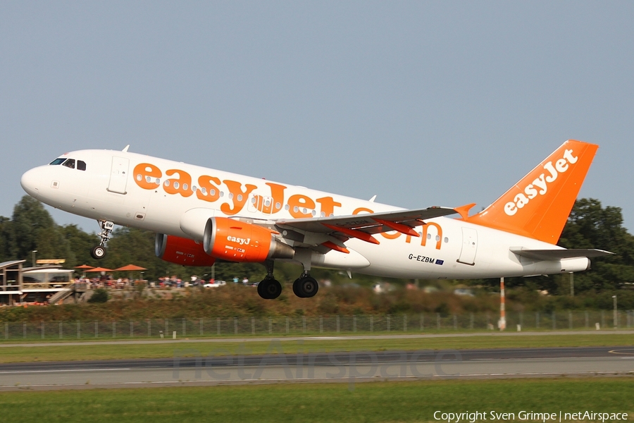 easyJet Airbus A319-111 (G-EZBM) | Photo 679921