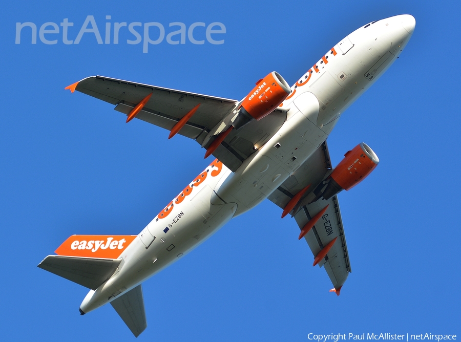 easyJet Airbus A319-111 (G-EZBN) | Photo 108045
