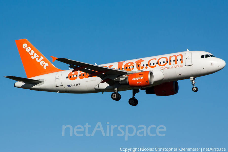 easyJet Airbus A319-111 (G-EZBN) | Photo 121563