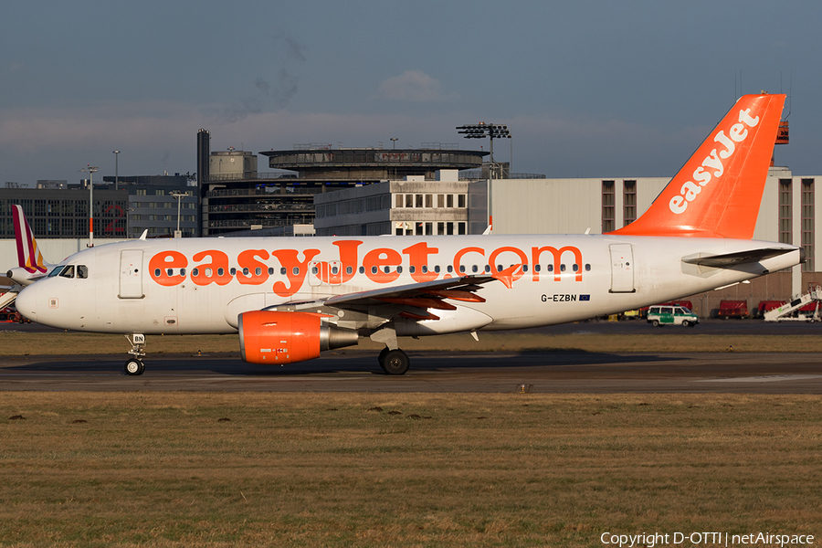 easyJet Airbus A319-111 (G-EZBN) | Photo 140173