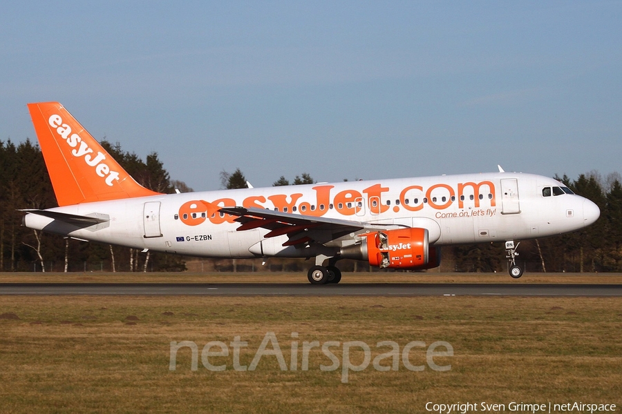 easyJet Airbus A319-111 (G-EZBN) | Photo 42724