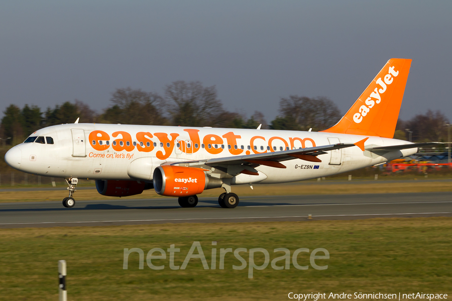 easyJet Airbus A319-111 (G-EZBN) | Photo 43345