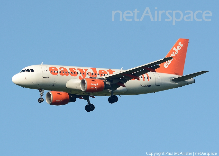 easyJet Airbus A319-111 (G-EZBO) | Photo 127594