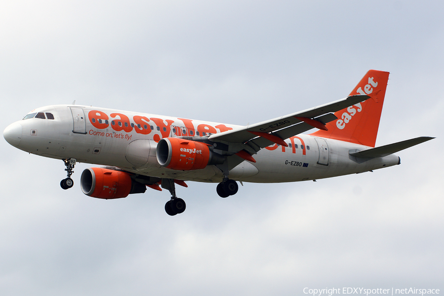 easyJet Airbus A319-111 (G-EZBO) | Photo 322188