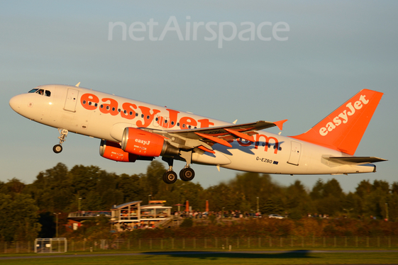 easyJet Airbus A319-111 (G-EZBO) at  Hamburg - Fuhlsbuettel (Helmut Schmidt), Germany