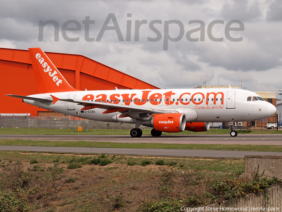 easyJet Airbus A319-111 (G-EZBO) | Photo 50228