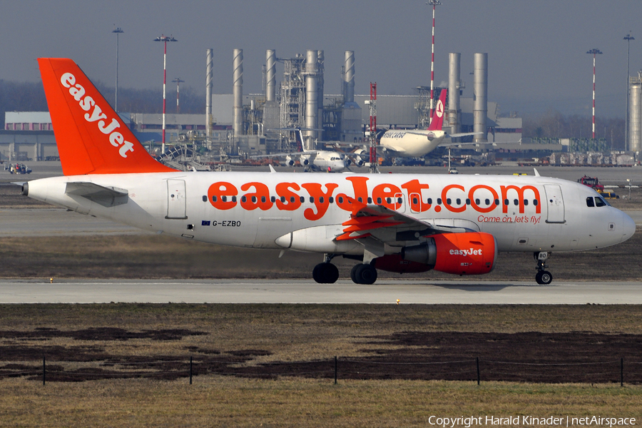 easyJet Airbus A319-111 (G-EZBO) | Photo 308919