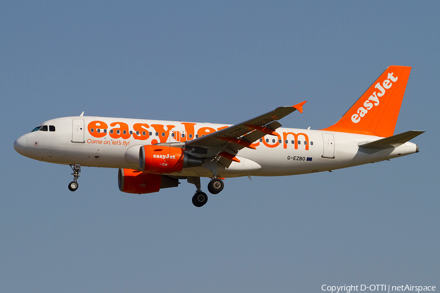 easyJet Airbus A319-111 (G-EZBO) | Photo 367565