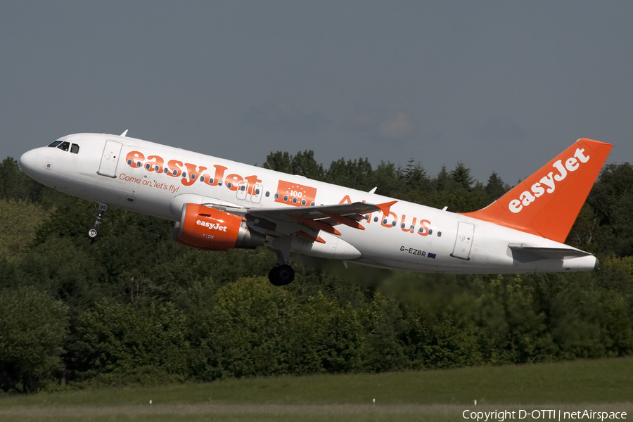 easyJet Airbus A319-111 (G-EZBR) | Photo 408855