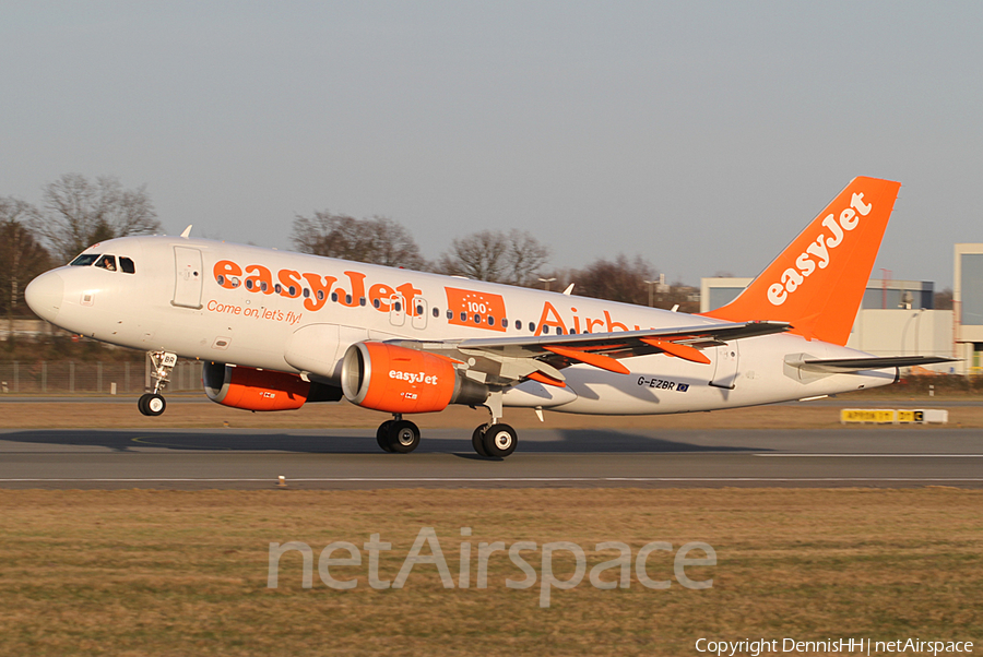 easyJet Airbus A319-111 (G-EZBR) | Photo 411647