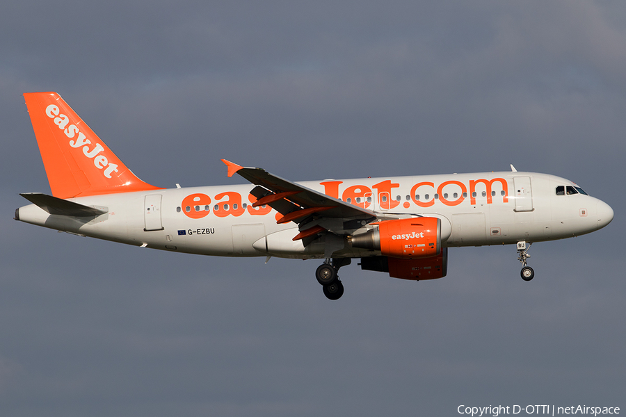 easyJet Airbus A319-111 (G-EZBU) | Photo 530007