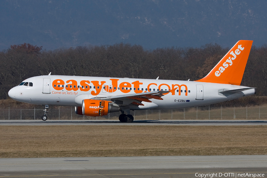 easyJet Airbus A319-111 (G-EZBU) | Photo 272185