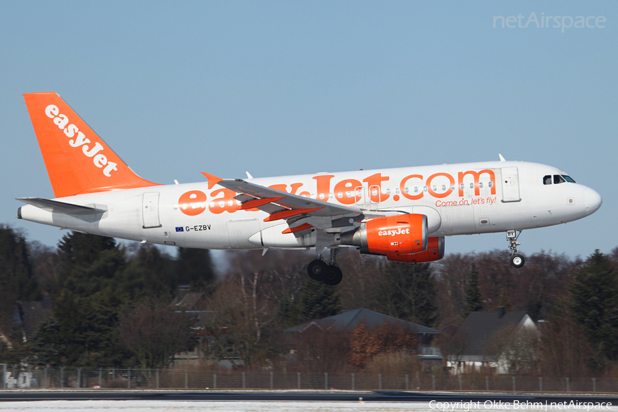 easyJet Airbus A319-111 (G-EZBV) | Photo 42274
