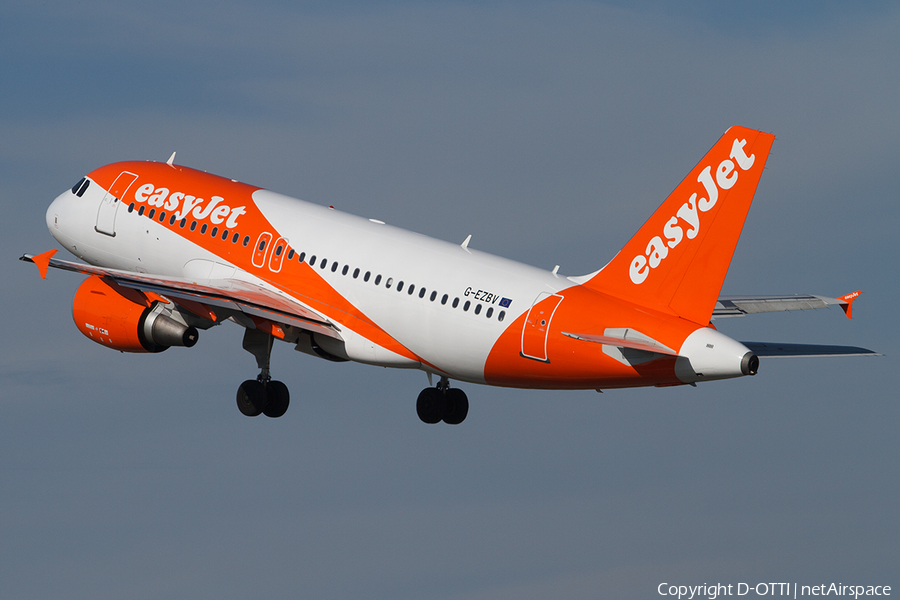 easyJet Airbus A319-111 (G-EZBV) | Photo 486876