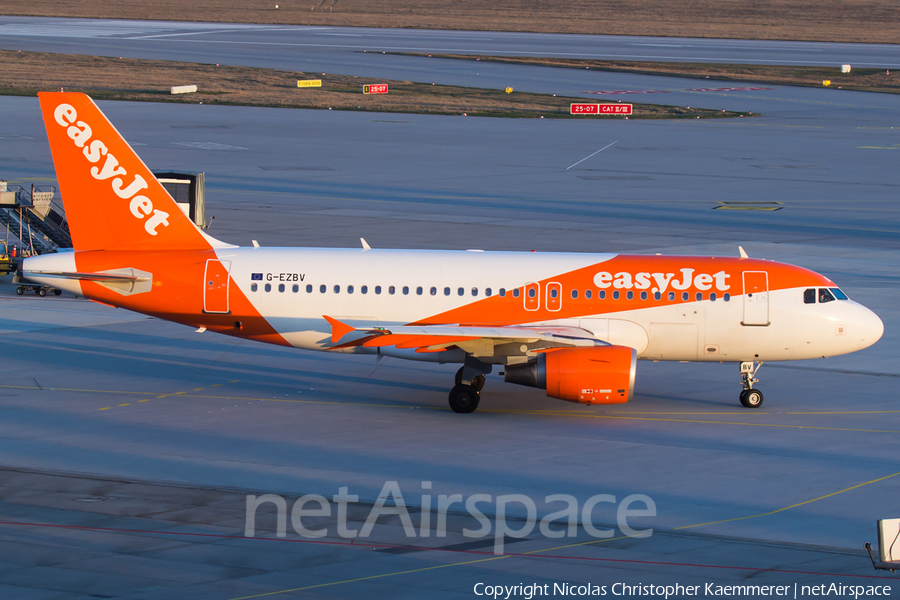 easyJet Airbus A319-111 (G-EZBV) | Photo 161184