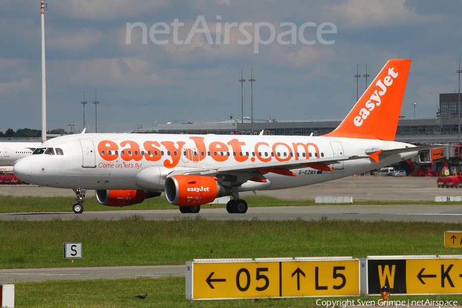 easyJet Airbus A319-111 (G-EZBX) | Photo 48093