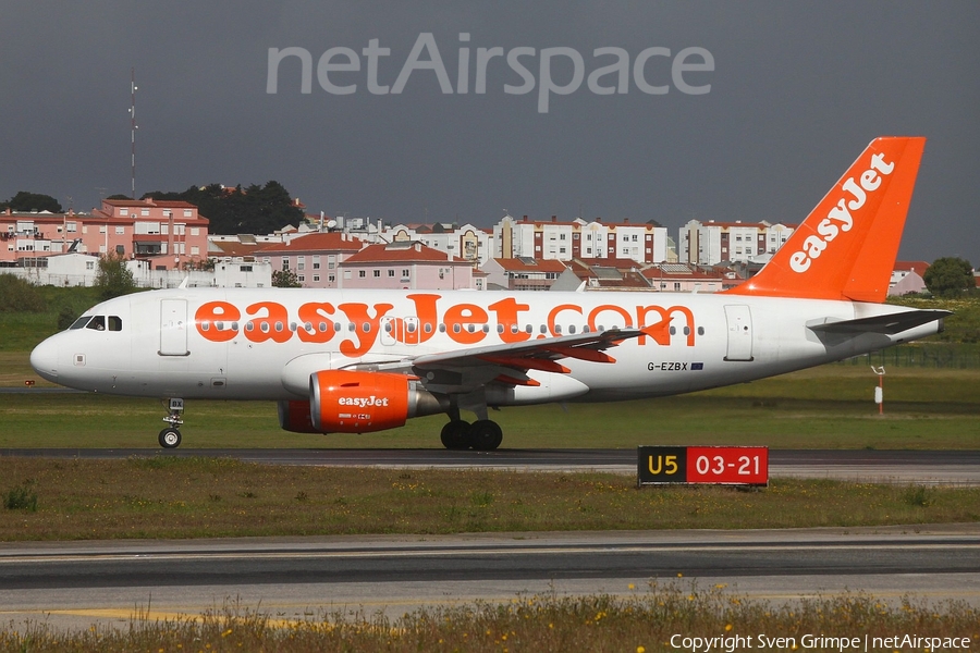 easyJet Airbus A319-111 (G-EZBX) | Photo 314295