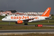 easyJet Airbus A319-111 (G-EZBX) at  Lisbon - Portela, Portugal