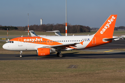 easyJet Airbus A319-111 (G-EZBY) at  Hamburg - Fuhlsbuettel (Helmut Schmidt), Germany