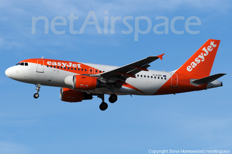 easyJet Airbus A319-111 (G-EZBY) | Photo 149723
