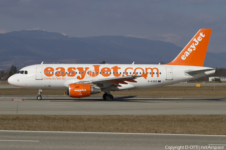 easyJet Airbus A319-111 (G-EZBZ) | Photo 376826
