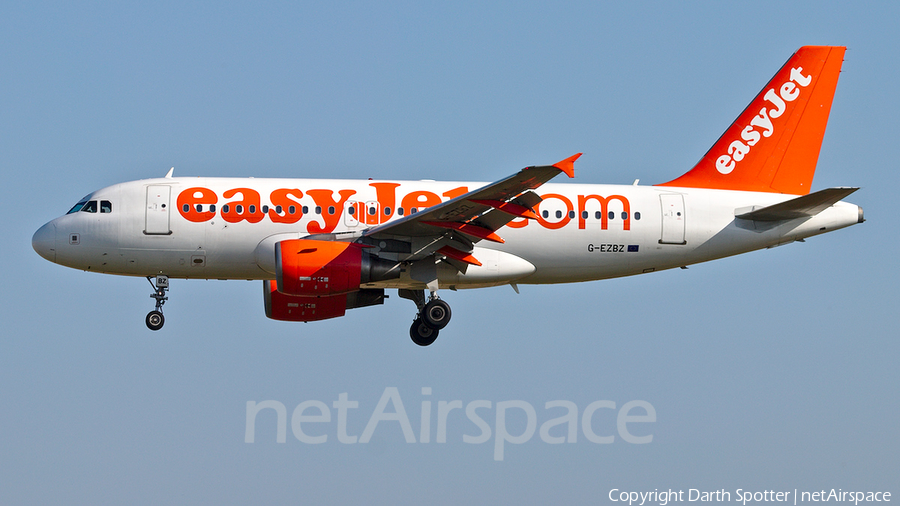easyJet Airbus A319-111 (G-EZBZ) | Photo 265592