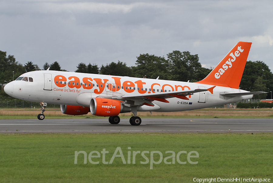 easyJet Airbus A319-111 (G-EZDA) | Photo 414135