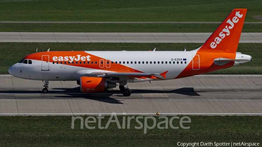 easyJet Airbus A319-111 (G-EZDA) | Photo 231534