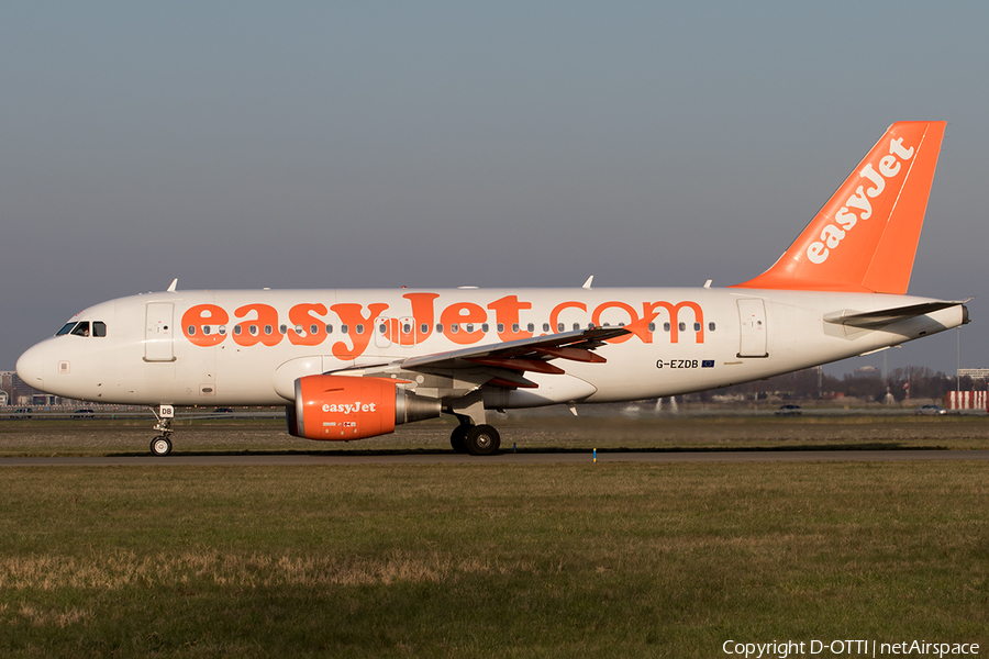easyJet Airbus A319-111 (G-EZDB) | Photo 527607