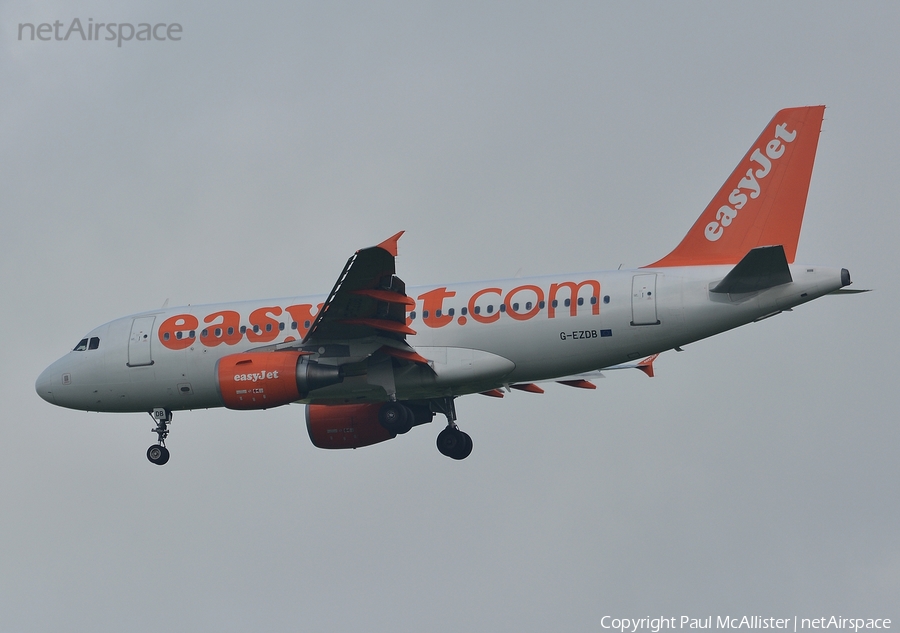 easyJet Airbus A319-111 (G-EZDB) | Photo 115907