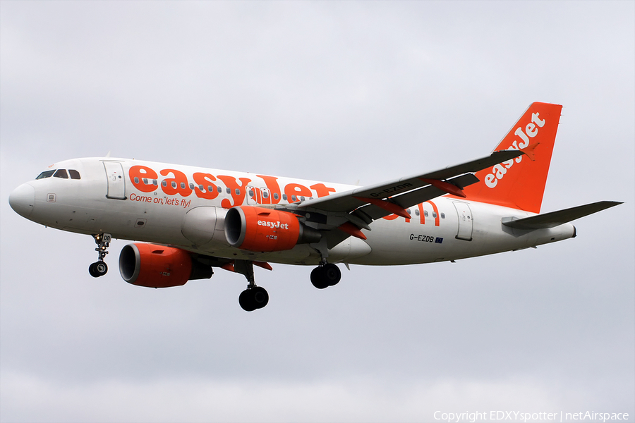 easyJet Airbus A319-111 (G-EZDB) | Photo 275413