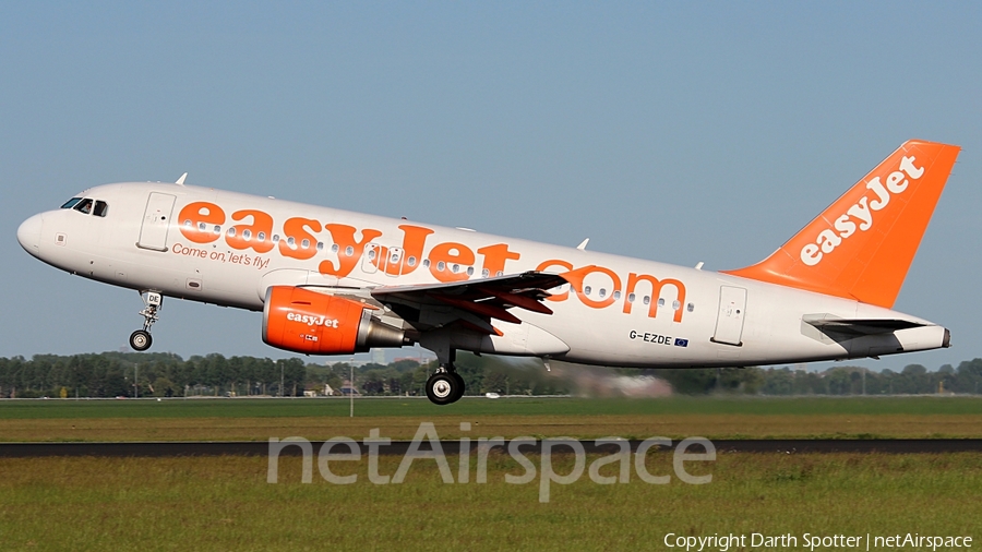 easyJet Airbus A319-111 (G-EZDE) | Photo 210784