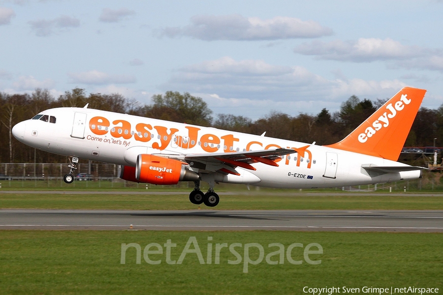 easyJet Airbus A319-111 (G-EZDE) | Photo 26910