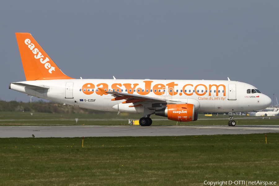 easyJet Airbus A319-111 (G-EZDF) | Photo 436090