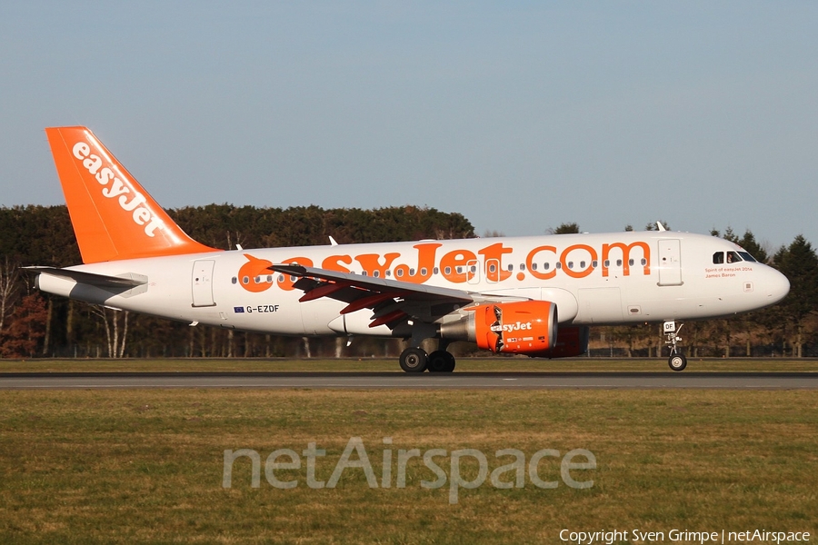 easyJet Airbus A319-111 (G-EZDF) | Photo 71430