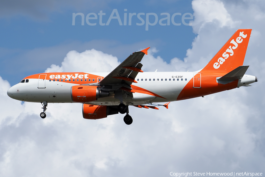 easyJet Airbus A319-111 (G-EZDF) | Photo 671252